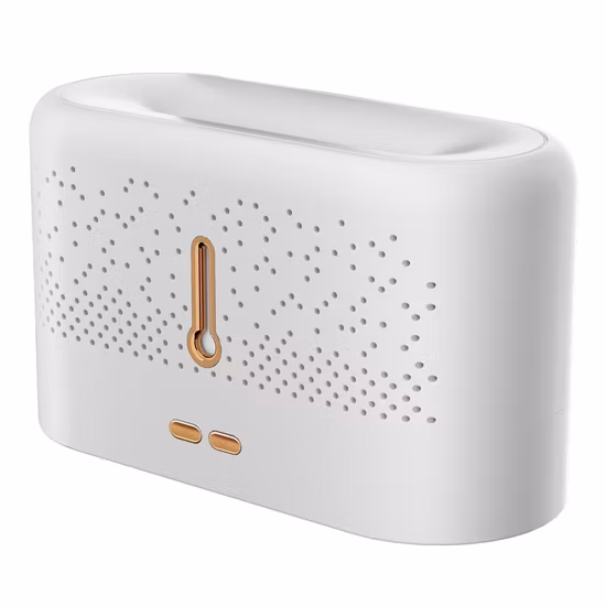 Baby Home Bedroom Office Silent Air Replenishment and Fragrance Dispenser Small Desktop Ultrasonic Flame Humidifier