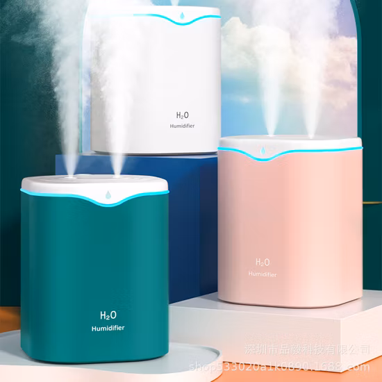 6л черный ароматерапевтический светодиодный ультразвуковой увлажнитель воздуха с теплым и холодным туманом